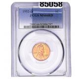 1952-D Wheat Cent PCGS MS66 RD