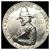 1920 Silver Pilgrim Tercentenary Half Dollar UNCIR