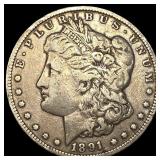 1891-CC Silver Morgan Dollar LIGHTLY CIRCULATED