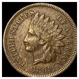 1869 Indian Head Cent NICELY CIRCULATED