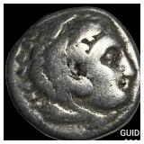 Macedonian Kingdom Alexander III Type Silver Drac