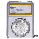 1880-O Morgan Silver Dollar PGA MS65