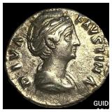 Roman Empire Faustina I, Posthumus Silver Denariu
