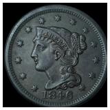 1846 1846/46 Sm. Date Braided Hair Large Cent CLOS