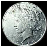 1925-S Silver Peace Dollar CLOSELY UNCIRCULATED