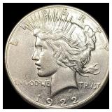 1922-S Silver Peace Dollar CLOSELY UNCIRCULATED