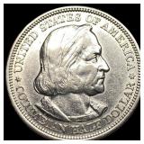 1893 Silver Columbian Half Dollar NEARLY UNCIRCULA