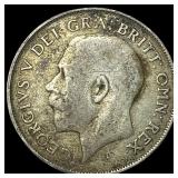 1922 Great Britain Silver Shilling - George V NEAR