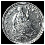 1853 Seated Liberty Half Dime CLOSELY UNCIRCULATED
