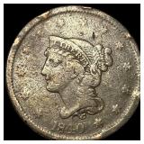 1840 Braided Hair Large Cent NICELY CIRCULATED