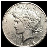 1925-S Silver Peace Dollar NEARLY UNCIRCULATED