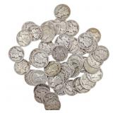[58 Coins]Mixed Dates Silver Mercury Dime Roll