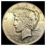 1927 Peace Silver Dollar CLOSELY UNCIRCULATED