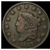 1827 Coronet Head Large Cent LIGHTLY  CIRCULATED
