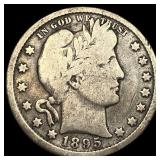 1895 Silver Barber Quarter NICELY CIRCULATED