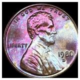 1980-D Lincoln Cent SUPERB GEM BU