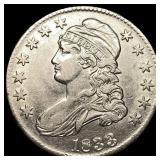 1833 Capped Bust Half Dollar CLOSELY UNCIRCULATED