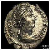 Roman Empire Faustina I, Posthumus Silver Denariu