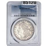 1901 Morgan Silver Dollar PCGS AU50