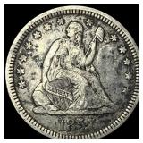 1857 Seated Liberty Quarter NEARLY  UNCIRCULATED