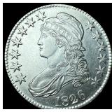 1826 Silver Half Dollar (Capped Bust) CLOSELY UNCI