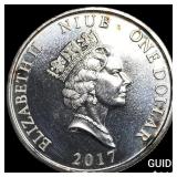 2017 Niue 1oz .999 Silver Dollar - Guardian Angel