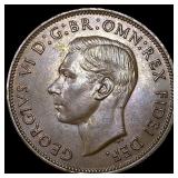 1950 Great Britain One Penny - George VI NEARLY UN