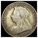 1894 Great Britain Silver 6 Pence - Victoria NEARL