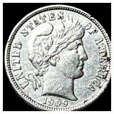 1909-O Silver Barber Dime CLOSELY UNCIRCULATED