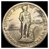 1925 Silver Lexington-Concord Half Dollar NEARLY U