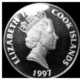 1997 Cook Islands Silver 50 Dollars CHOICE PROOF