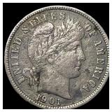 1901-S Silver Barber Dime NEARLY UNCIRCULATED