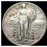 1928-S Silver Standing Liberty Quarter CLOSELY UNC