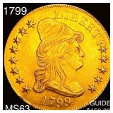 1799 Sm Stars Obv $10 Gold Eagle CHOICE BU