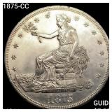 1875-CC Silver Trade Dollar UNCIRCULATED