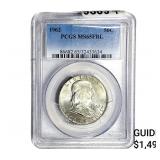 1962 Franklin Half Dollar PCGS MS65 FBL