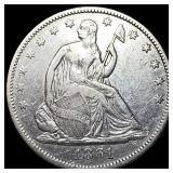 1861 Seated Liberty Half Dollar NEARLY UNCIRCULATE