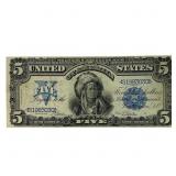 1899 $5 Lg. Size Silver Certificate Blue Seal
