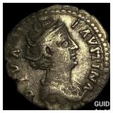 Roman Empire Faustina I, Posthumus Silver Denariu
