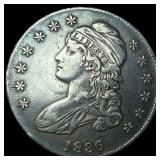 1836 Capped Bust Half Dollar NEARLY UNCIRCULATED