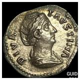 Roman Empire Faustina I, Posthumus Silver Denariu