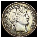 1903-O Silver Barber Dime NEARLY UNCIRCULATED