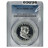 1961 Franklin Half Dollar PCGS PR68 CAM
