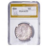 1808 Capped Bust Half Dollar PGA AU55