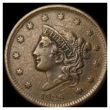 1838 Coronet Head Large Cent NEARLY  UNCIRCULATED