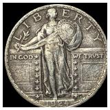 1924 Standing Liberty Silver Quarter NEARLY  UNCI