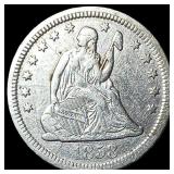 1858 Seated Liberty Quarter NEARLY  UNCIRCULATED