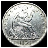 1858-O Silver Half Dollar CLOSELY UNCIRCULATED