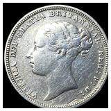 1881 Great Britain Silver 6 Pence - Victoria NEARL
