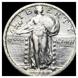 1917 Type 1 Standing Liberty Quarter NEARLY UNCIRC